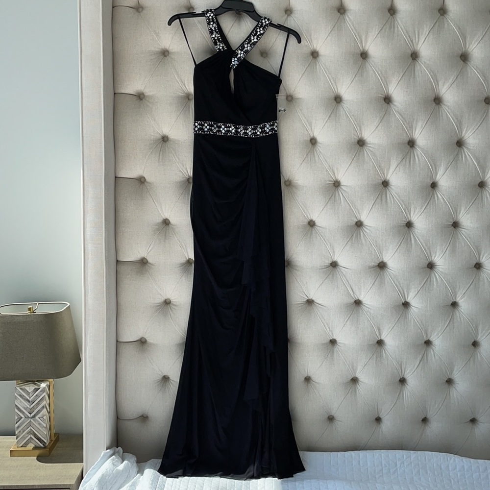 Full length gown with sequins